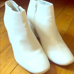 White short boots